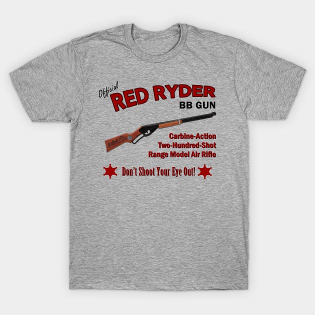 Red Ryder BB Gun T-Shirt by klance